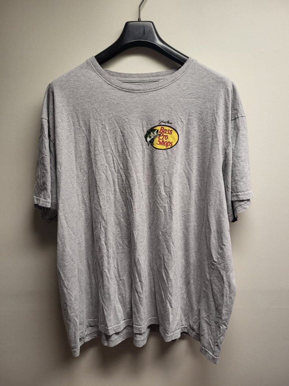 Bass Pro Shops Men’s Gray Graphic T-Shirt Size XL Short Sleeve Casual Tee